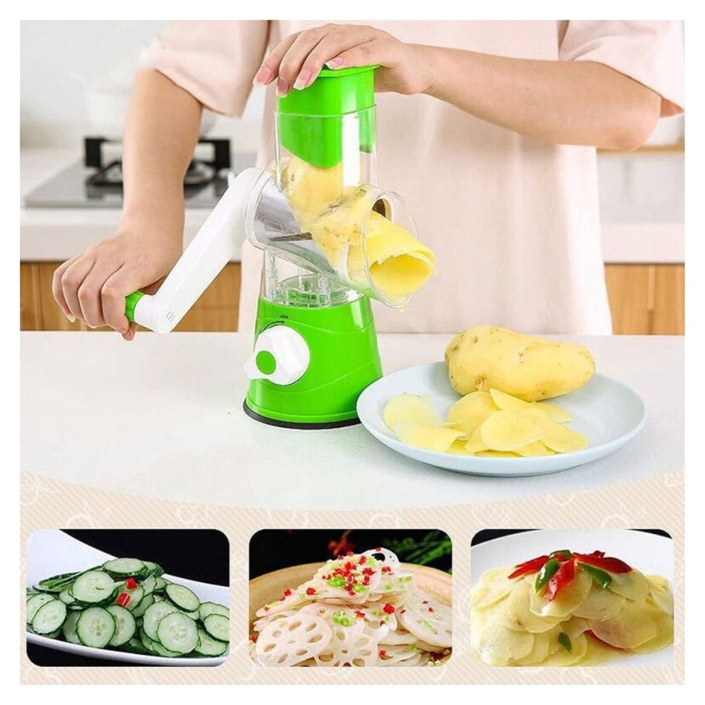 RALLADOR GIRATORIO DE ALIMENTOS MULTIFUNCION